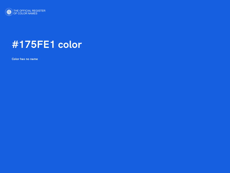 #175FE1 color image