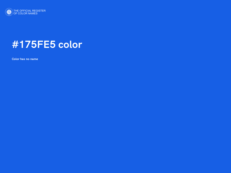 #175FE5 color image