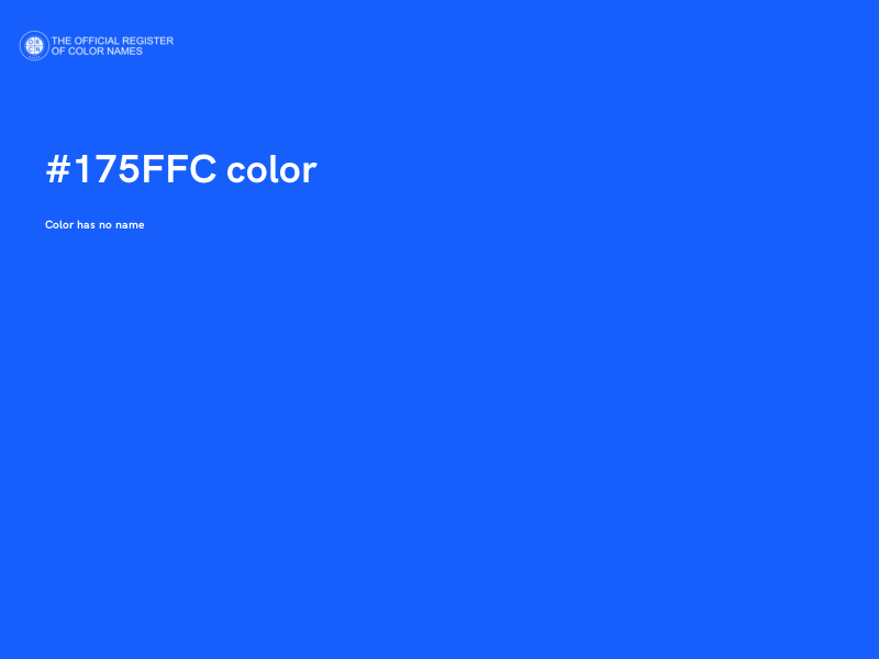#175FFC color image