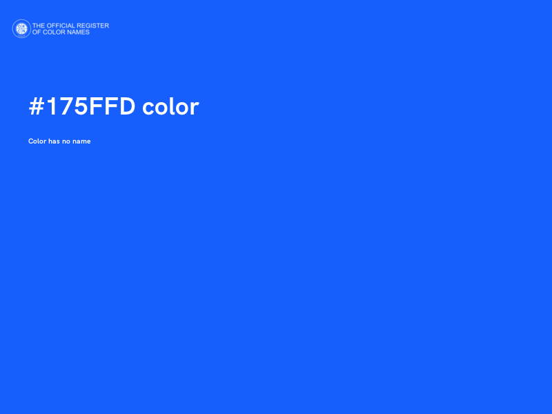 #175FFD color image