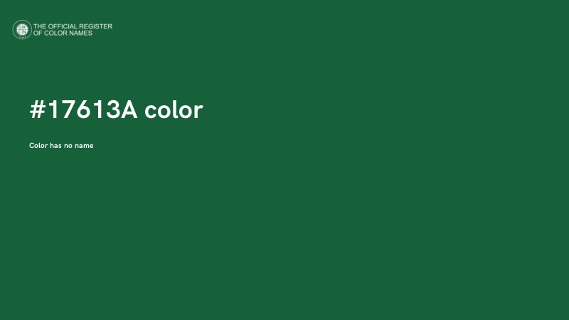 #17613A color image