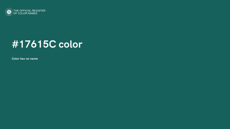 #17615C color image