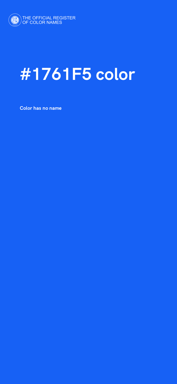 #1761F5 color image