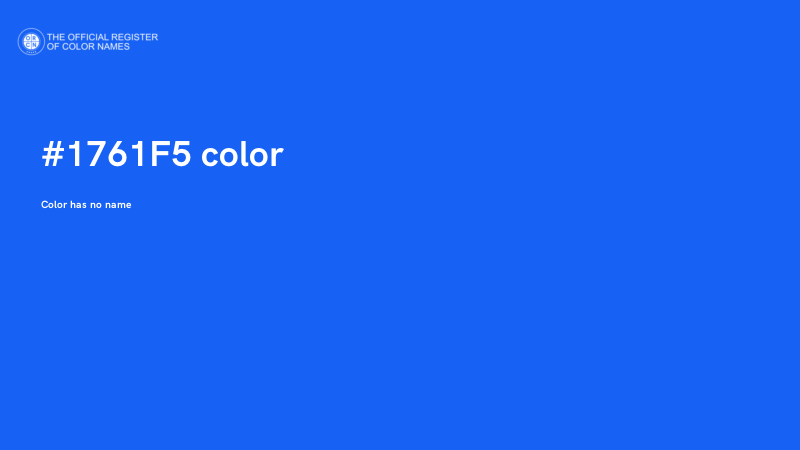 #1761F5 color image