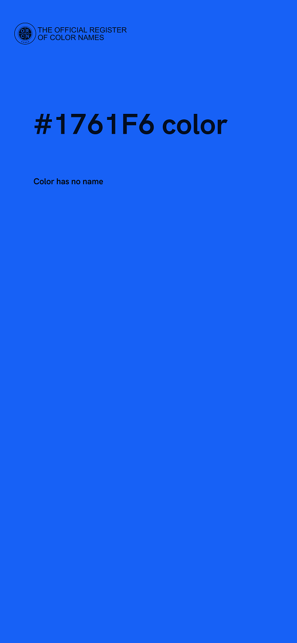 #1761F6 color image