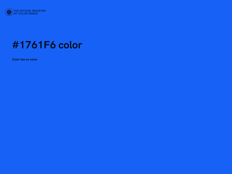 #1761F6 color image