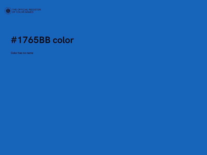 #1765BB color image