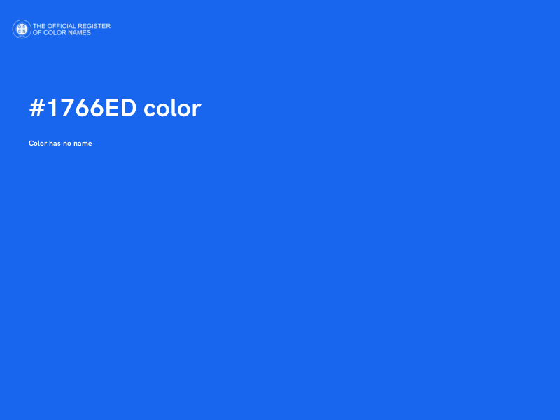 #1766ED color image