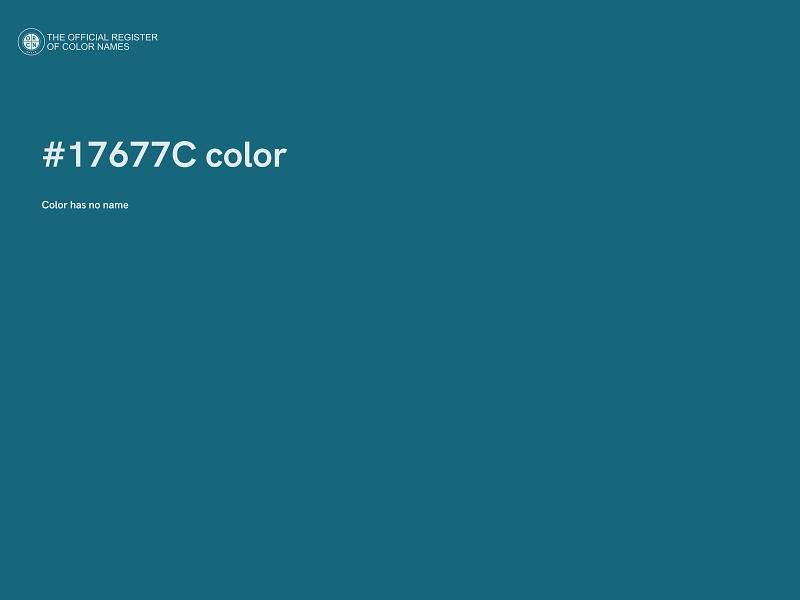 #17677C color image