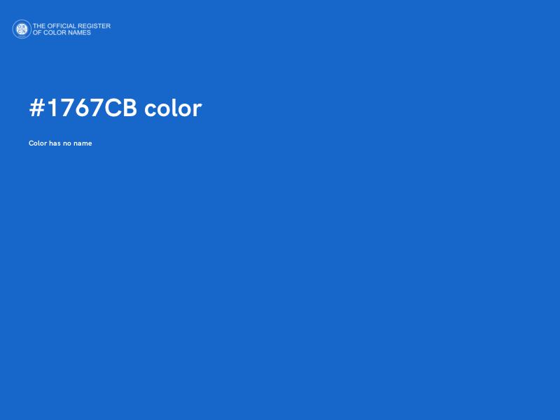 #1767CB color image