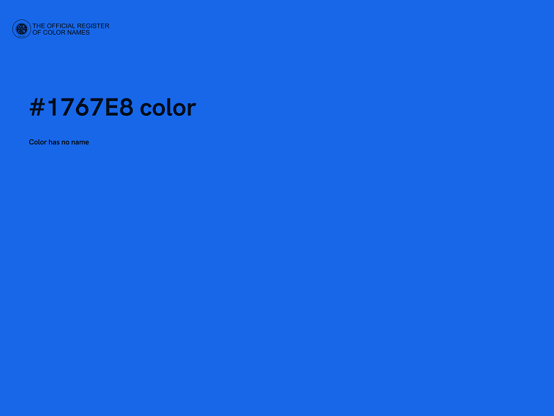 #1767E8 color image