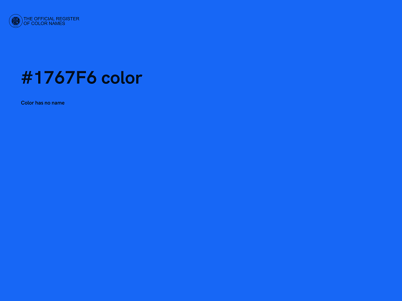 #1767F6 color image