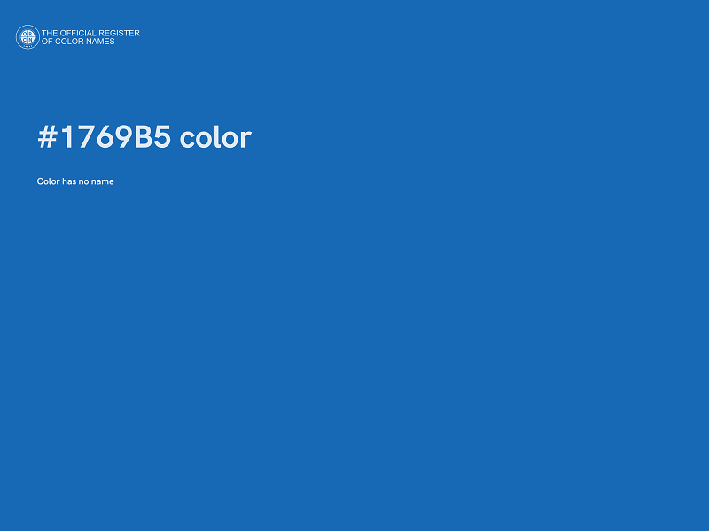 #1769B5 color image