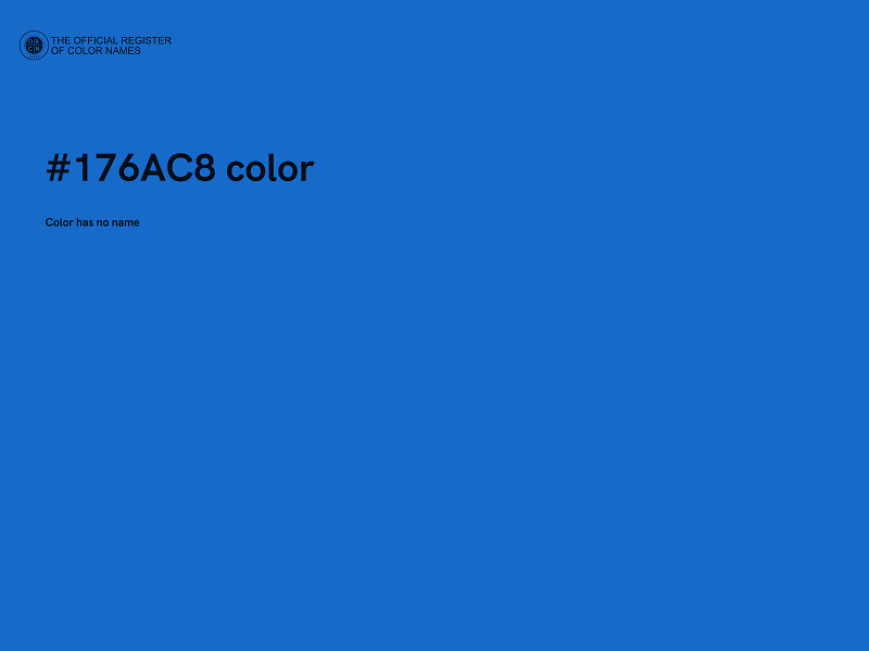 #176AC8 color image