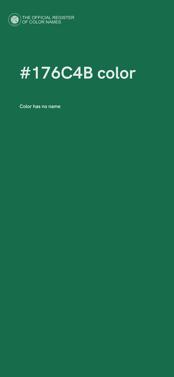 #176C4B color image