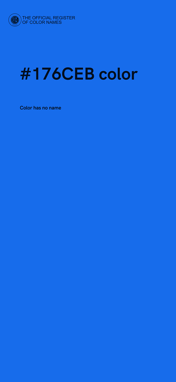 #176CEB color image