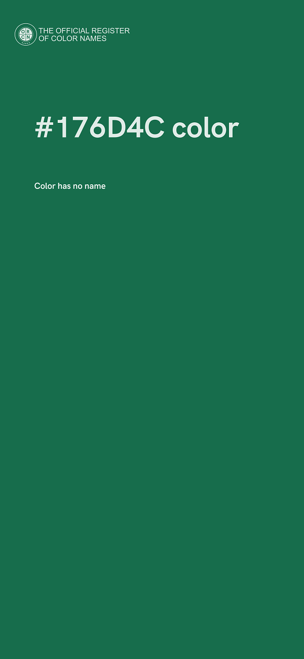 #176D4C color image