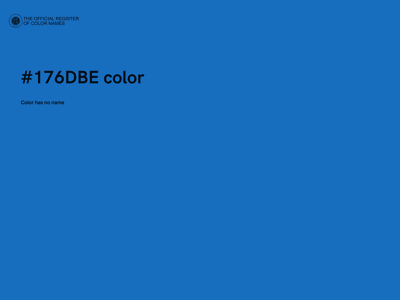 #176DBE color image