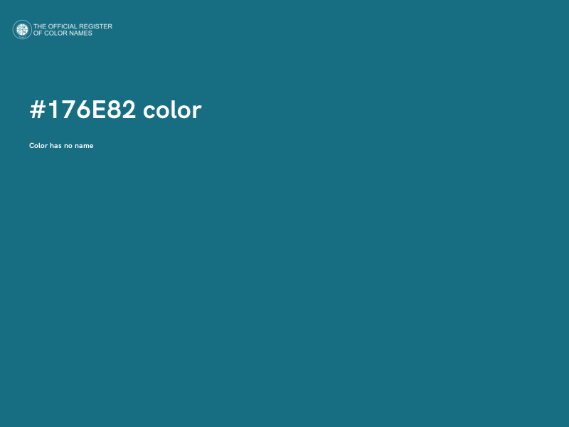 #176E82 color image