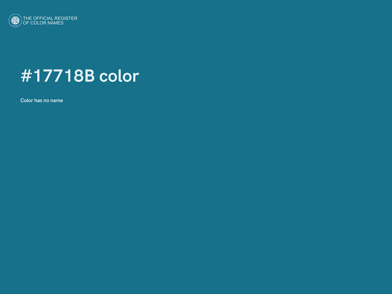 #17718B color image