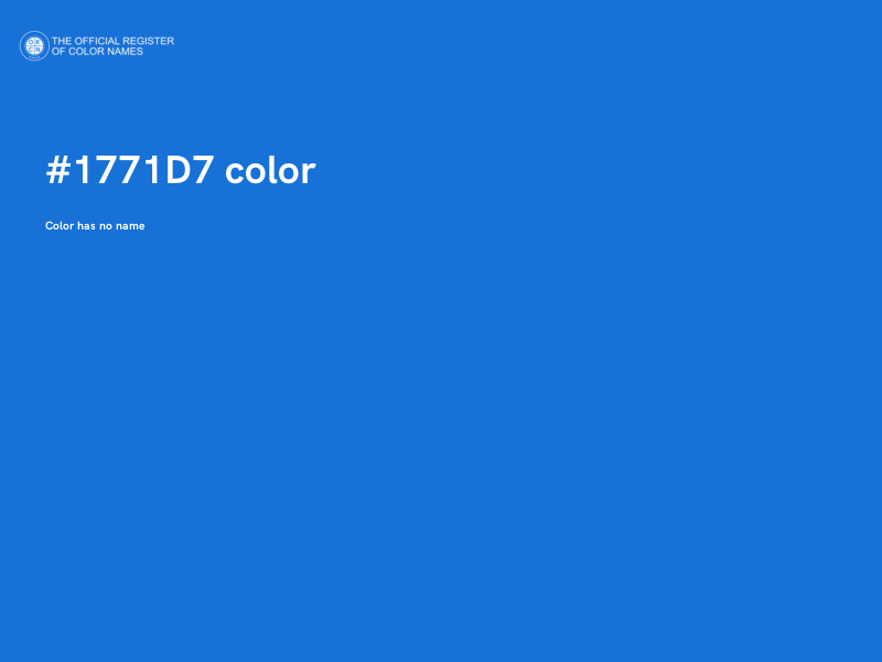 #1771D7 color image