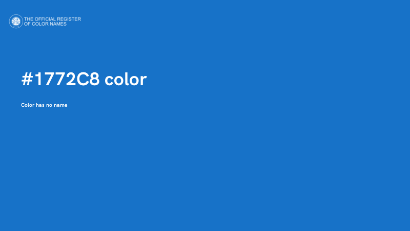 #1772C8 color image