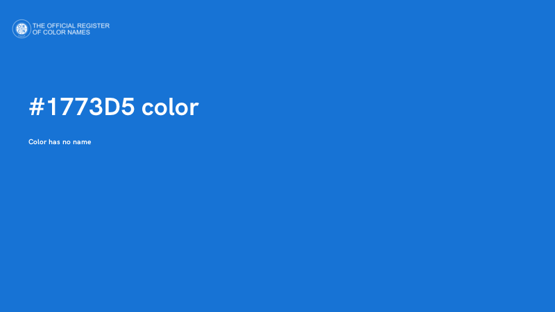 #1773D5 color image