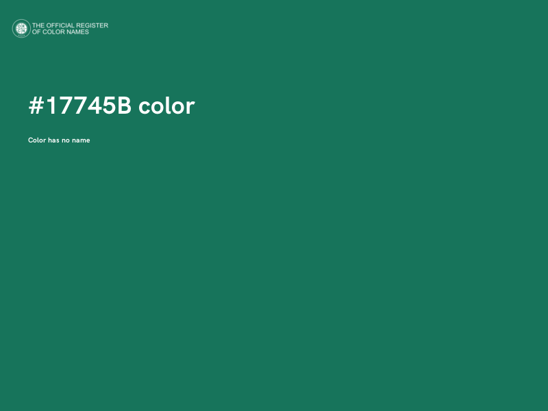 #17745B color image