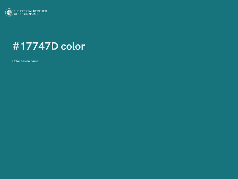#17747D color image