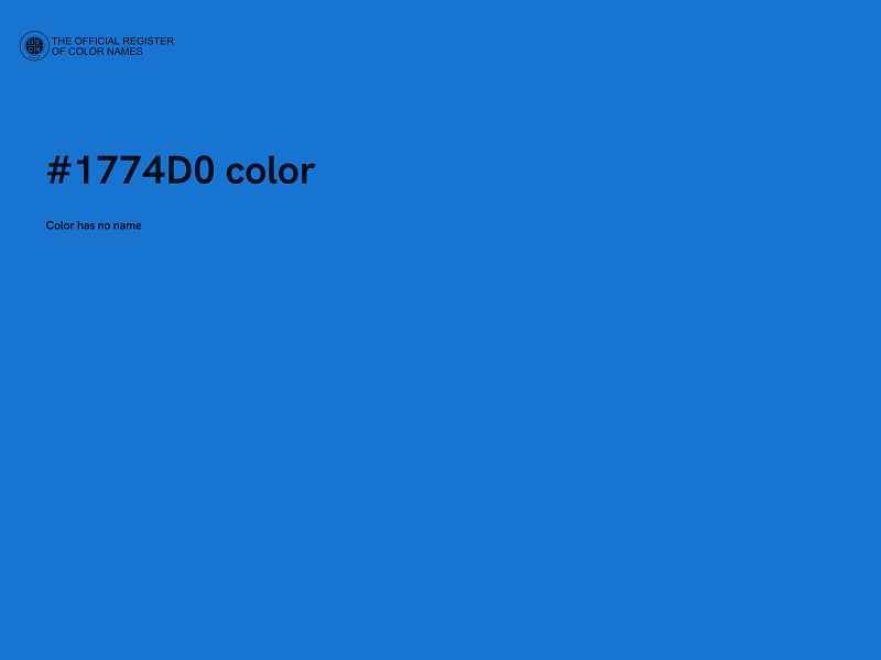 #1774D0 color image