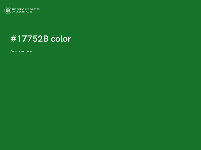 #17752B color image