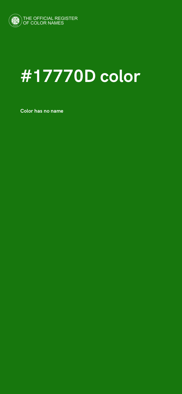 #17770D color image