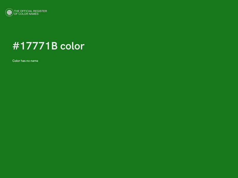 #17771B color image