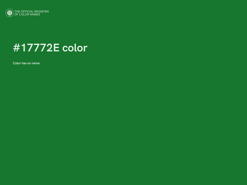 #17772E color image
