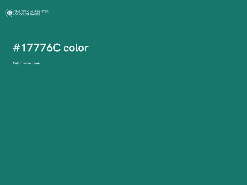 #17776C color image