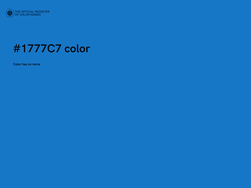 #1777C7 color image