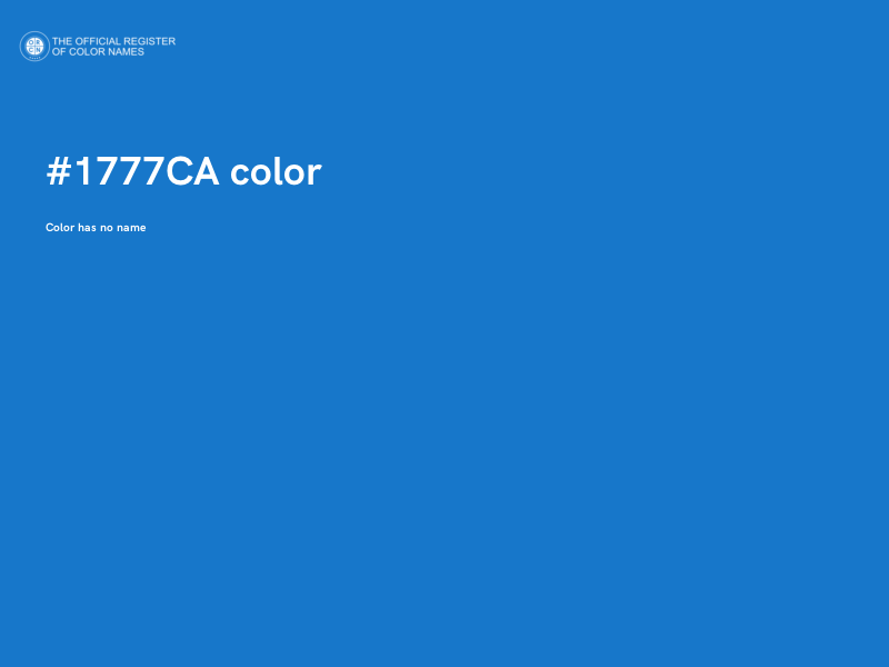 #1777CA color image