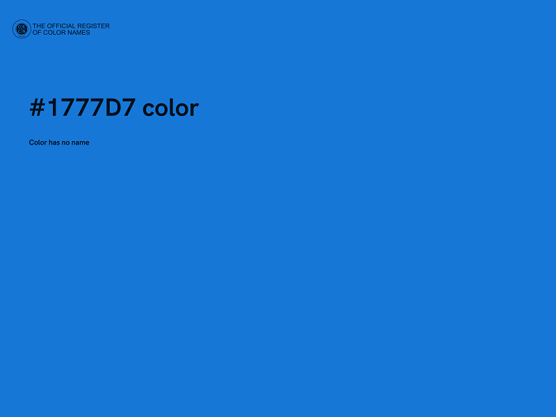 #1777D7 color image