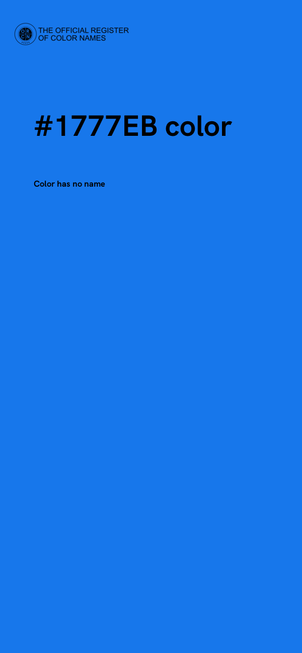 #1777EB color image
