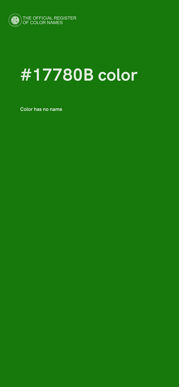 #17780B color image