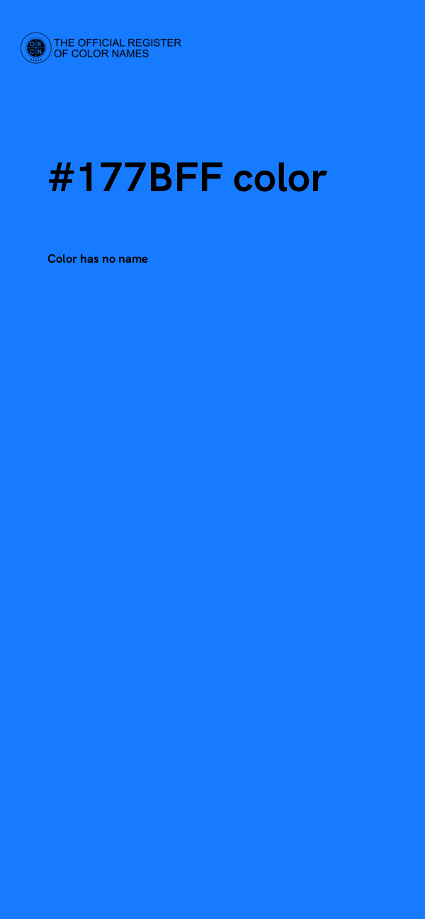#177BFF color image