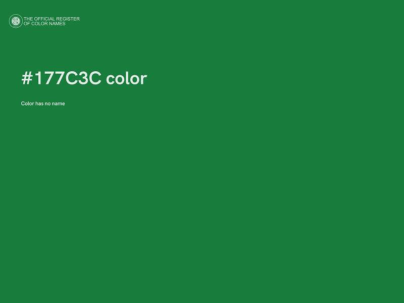 #177C3C color image