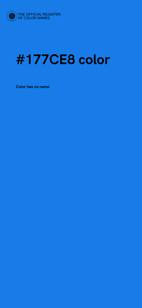 #177CE8 color image