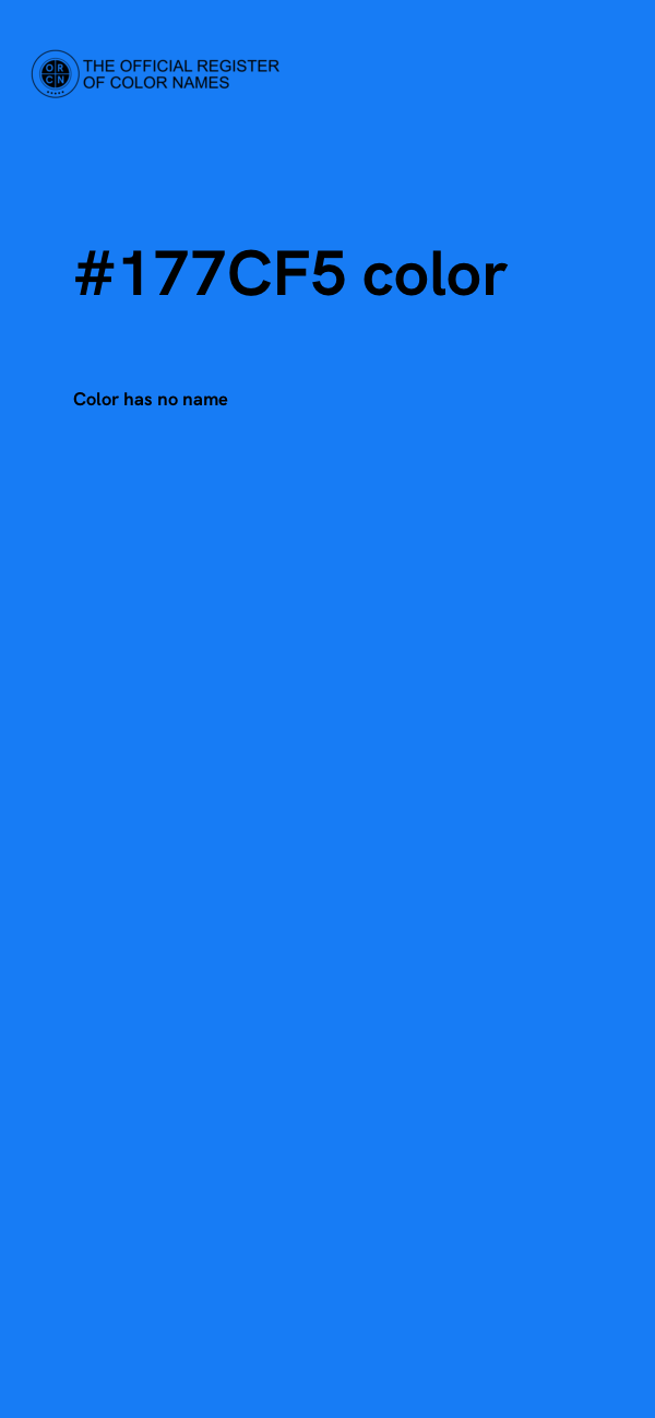 #177CF5 color image