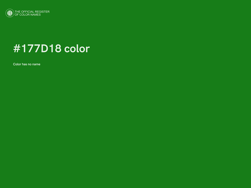 #177D18 color image