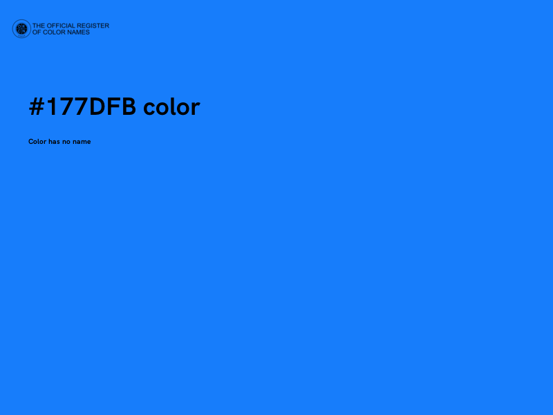 #177DFB color image