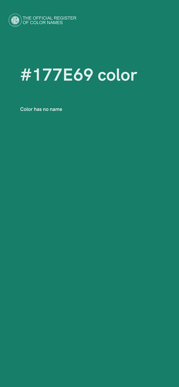 #177E69 color image