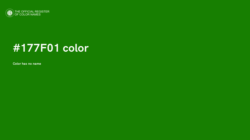 #177F01 color image
