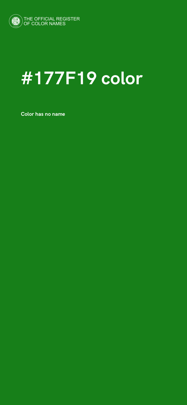 #177F19 color image