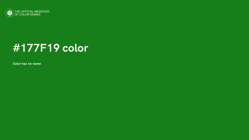 #177F19 color image